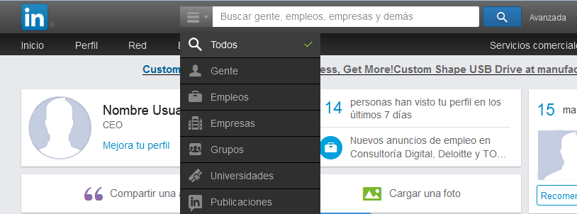 buscador de LinkedIn